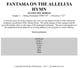 Fantasia on the Alleluia Hymn Orchestra sheet music cover